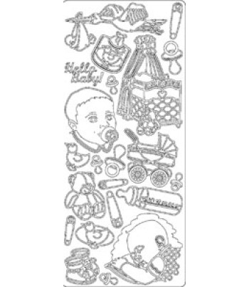 БЕЗ ЗНИЖОК Наліпка 10х23см|"Малыш" ЗОЛОТО