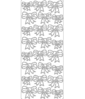 БЕЗ ЗНИЖОК Наліпка 10х23см|"Банты" ГОЛОГРАМН. ЗОЛОТО