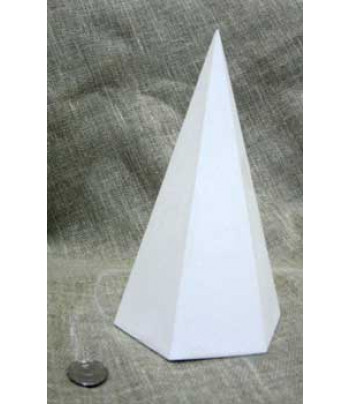 Геометрическое тело (гипс) Пирамида большая 130x130x190мм