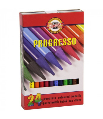 Набір кольорових грифелів "Progresso" Koh-i-Noor  в пластик.-картонной кор. 24кол