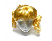 Парик для куклы из искусственных волос (голова d6,5-9см) ЗОЛОТИСТО-РУСЫЙ