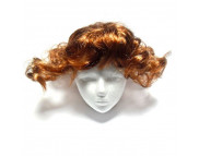 Парик для куклы из искусственных волос (голова d6,5-9см) БРОНЗА