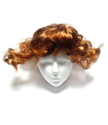 Парик для куклы из искусственных волос (голова d6,5-9см) БРОНЗА