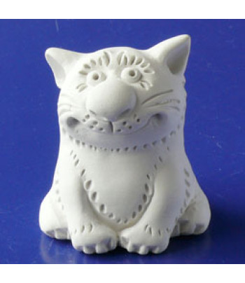 КІТ ПОСМІХАЄТЬСЯ фігурка для декору (гіпс) 5,5см