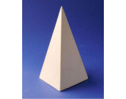 Геометрическое тело (гипс) Пирамида малая 120х70х70мм