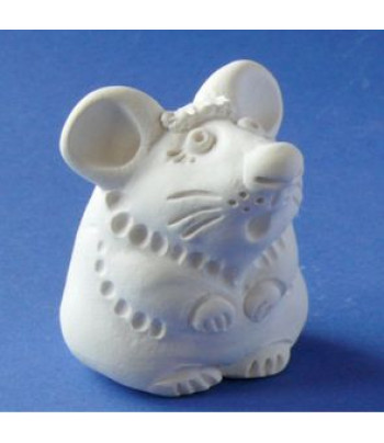 МИШКА СПІВАЮЧА фігурка для декору (гіпс) 5х4х5см