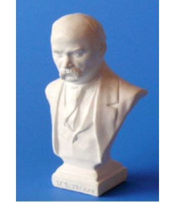 БЮСТ Т.Г. ШЕВЧЕНКО для декора (гіпс) 10х6х3см