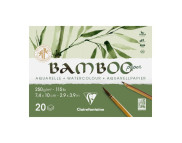 Альбом-склейка д/акварелі 250г др.зерно бамбук 100% Bamboo Clairefontaine 20арк.А6