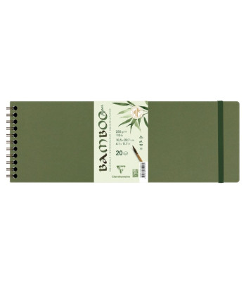 *Альбом(спіраль) д/акв.250г др.зерно бамбук 100% Bamboo Clairefontaine 20арк.10,5х29,7см