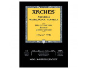Альбом  для акварели 185гр 100%хлопок Torschon (Торшон) Arches альбом.форм.15л  14,8х21см