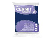 Полімерний моделін "CERNIT-TRANSLUCENT" 56гр|прозорий ЧОРНИЧНИЙ