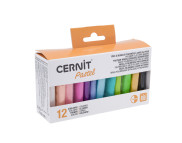 Набір полімерного моделіну CERNIT 25грх12шт ПАСТЕЬНІ КОЛЬОРИ