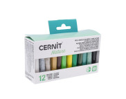 Набір полімерного моделіну CERNIT 25грх12шт NATURE