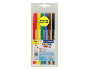 Набір фломастерів тригранних що змиваються "Colour World" Centropen у блістері 6кол