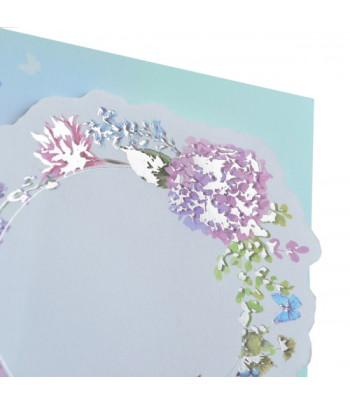 Аксессуары дизайнерские бумажные фольгирован. самокл  "Floral frame" Santi 20шт. БУЗКОВИЙ