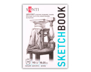 Альбом-склейка д/граф.110г обкл.м'яка Art на підкладці Santi 30арк 18х25см А5 КРЕМОВИЙ