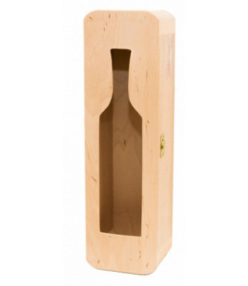 Футляр для пляшки дерево для декору (вільха) 100х350х85мм