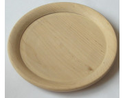 Тарілка кругла дерев'яна для декору (вільха) d160мм