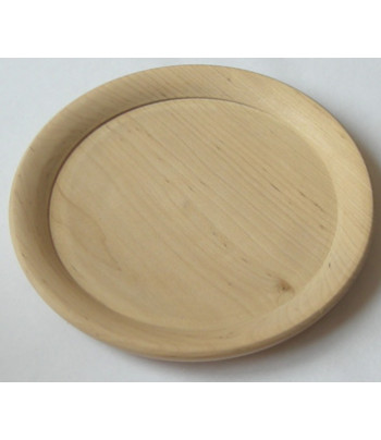 Тарілка кругла дерев'яна для декору (вільха) d160мм