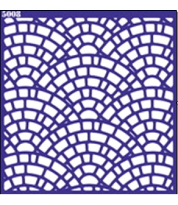 Трафарет самоклеющ.многораз14,5х14,5см №5008 ФОНОВЫЙ ОРНАМЕНТ ПЛИТКА ДУГОЙ