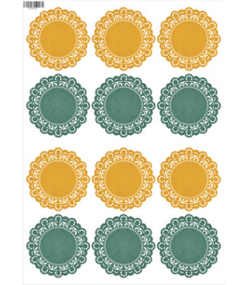 16.8 Декупажна карта(лазерн.друк) 29,5х42|"Круглые салфетки"