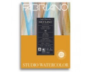 Альбом-склейка д/акв.200гр дрібне зерно 25%бавов.+75%цел."Watercolour Studio" Fabriano 20л 22,9х30,5см А4