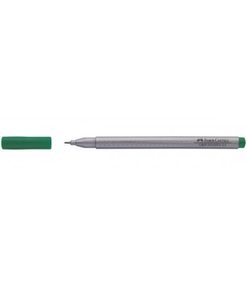 Лінер водостійкий "Grip Fine Pen" Faber Castell 0,4мм СМАРАГДОВИЙ ЗЕЛЕНИЙ /151663