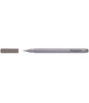 Лінер водостійкий "Grip Fine Pen" Faber Castell 0,4мм СІРИЙ ТЕПЛИЙ /151672