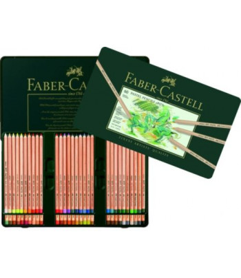 Набір пастельн. олівців."Faber-Castell" в мет.короб. 60кол /112160