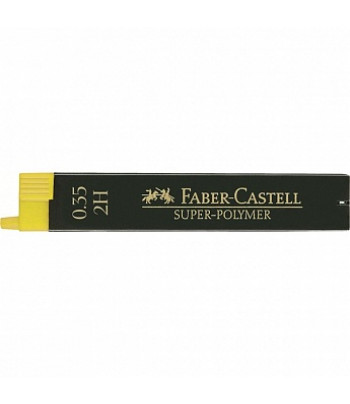 Стрижні у наборі SUPER-POLYMER "Faber-Castell" HB 0.3мм пласт.пенал 12шт.