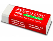 Гумка прямокутн каучук PVC-FREE Faber-Castel  62х22х11мм БІЛА