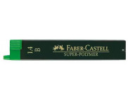 Стрижні у наборі SUPER-POLYMER "Faber-Castell" B 1.4мм пласт.пенал 12шт. /121411