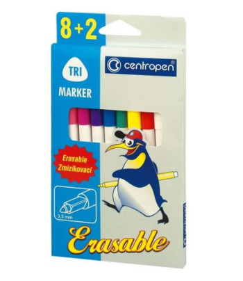 Набір фломастерівCENTROPEN. 8кол+2поглинача кол.