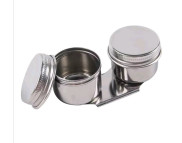 Олійниця металева подвійна з метал.завинч.кришкою