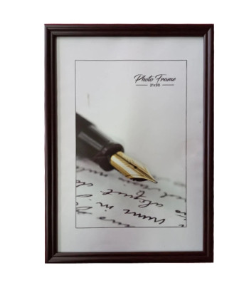 100х150мм шир.15мм Рама пластикова зі склом багет н/кругл."33 Amigos" КОРИЧНЕВА