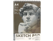 Альбом(спіраль) д/граф.180гр обкл.м'яка Art rangers 24арк.21х29,7см А4 БІЛИЙ