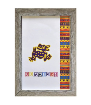 *210х300мм шир.15мм Рама пластикова зі склом багет плоск."33 Amigos" СЛОНОВА КІСТКА