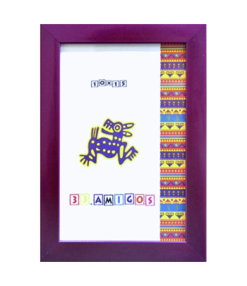 *210х300мм шир.16мм Рама пластикова зі склом багет плоск."33 Amigos" ФІОЛЕТОВА