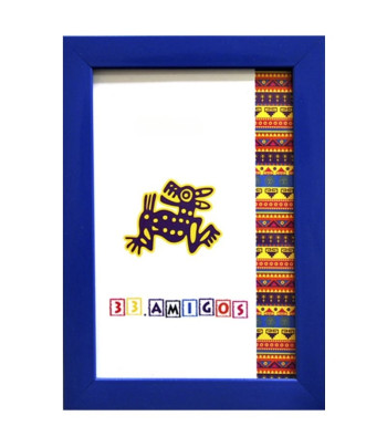 210х300мм шир.15мм Рама пластикова зі склом багет плоск."33 Amigos" БЛАКИТНА