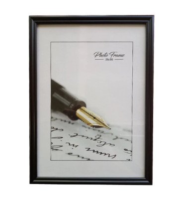 300х400мм шир.15мм Рама пластикова зі склом багет н/кругл."33 Amigos" ЧОРНА