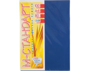 RR Папір кольоровий 80гр М-Стандарт А4|  СИНІЙ ТЕМНИЙ