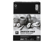 Альбом(спіраль) д/граф.160гр обкл.м'яка Art Nation 24арк.21х29,7см А4 БІЛИЙ