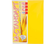 RR Папір кольоровий 80гр М-Стандарт А4|  ЖОВТИЙ ТЕМНИЙ