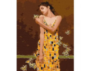 40х50см Н-р живопис за номерами "В обіймах метеликів"(полотно/підр.+акрил.фарби.+пензлі+інструкц)