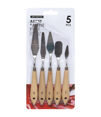 Набір мастихінів металевих Art Nation 5шт.