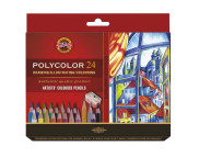 Набір кол.олівців "Polycolor 3824" Koh-i-Noor.у картон.короб..24кол+2 графіт.олівці+точилка Набір кол.олівців "Polycolor 3824" Koh-i-Noor.у картон.короб..24кол+2 графіт.олівці+точилка