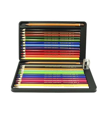 Набір кол.олівців "Polycolor 3824" Koh-i-Noor.у картон.короб..24кол+2 графіт.олівці+точилка