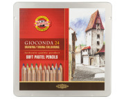 *Набір пастельн. олівців. "Gioconda" Koh-I-Noor 24кол в метал.кор. *Набір пастельн. олівців. "Gioconda" Koh-I-Noor 24кол в метал.кор.
