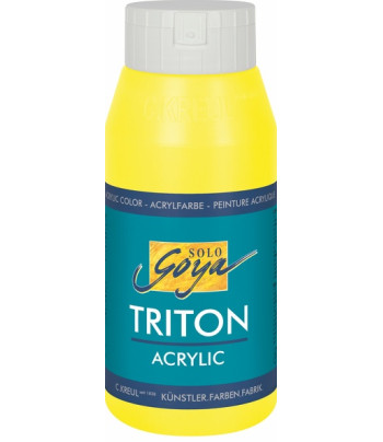R Фарба акрил.матова "Triton" Solo Goya Kreul 750мл ЛИМОННИЙ