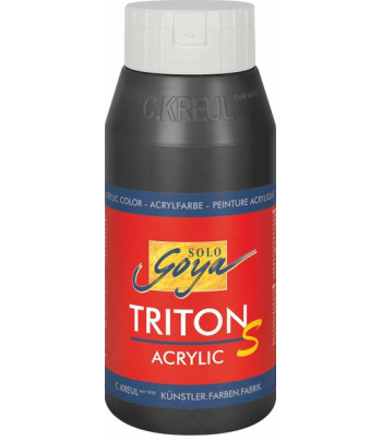 *R Фарба акрил.глянсова "Triton" Solo Goya Kreul 750мл ЧОРНИЙ